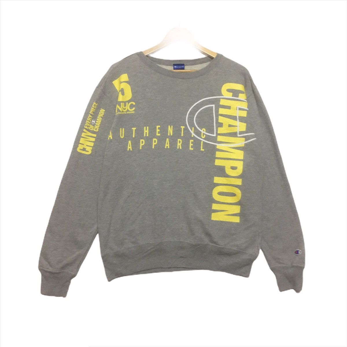 Champion Vintage Champion NYC5 Authentic Apparel BIG LOGO Spellout Size US M / EU 48-50 / 2 - 1 Thumbnail