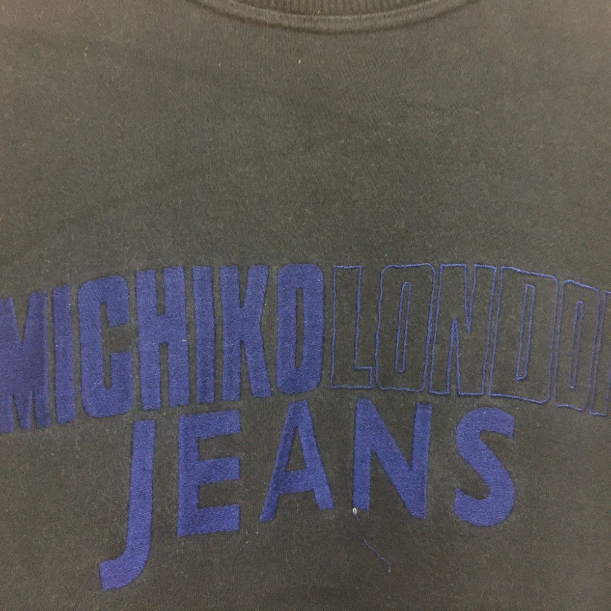 Japanese Brand × Michiko Koshino × Michiko Koshino London Michiko London Jeans Sweatshirt Crewneck BigLogo Size US M / EU 48-50 / 2 - 3 Thumbnail