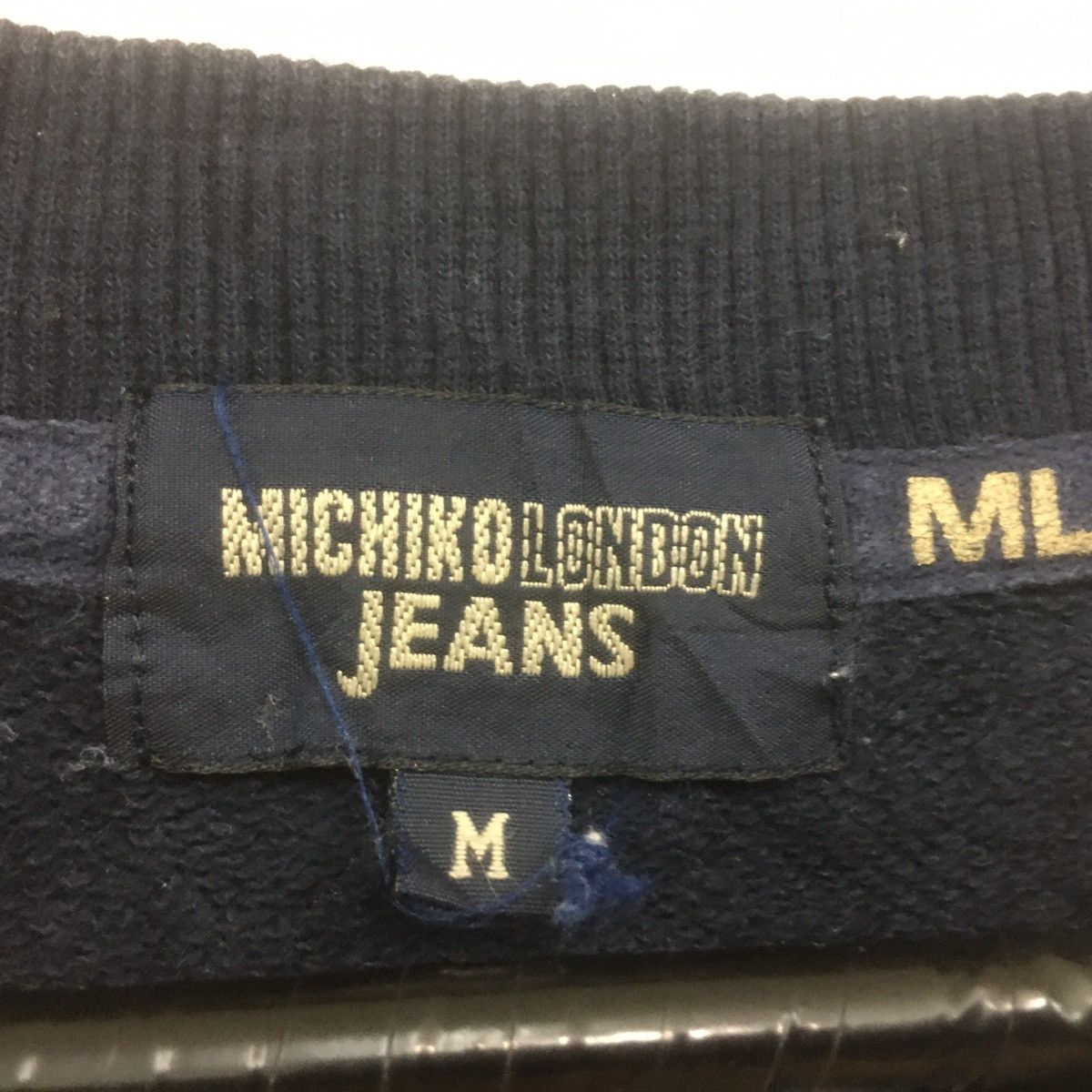 Japanese Brand × Michiko Koshino × Michiko Koshino London Michiko London Jeans Sweatshirt Crewneck BigLogo Size US M / EU 48-50 / 2 - 5 Thumbnail