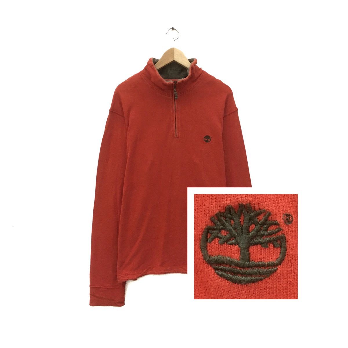 Timberland Vintage Timberland Sweatshirt Timberland Half Zip Size US L / EU 52-54 / 3 - 1 Thumbnail