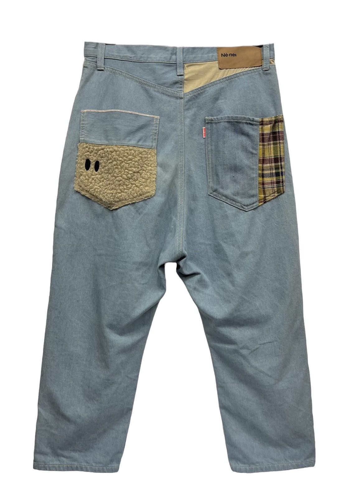 Issey Miyake Vintage Dope Design Ne-net Drop Crotch Cropped Dope Pants Size US 29 - 3 Thumbnail