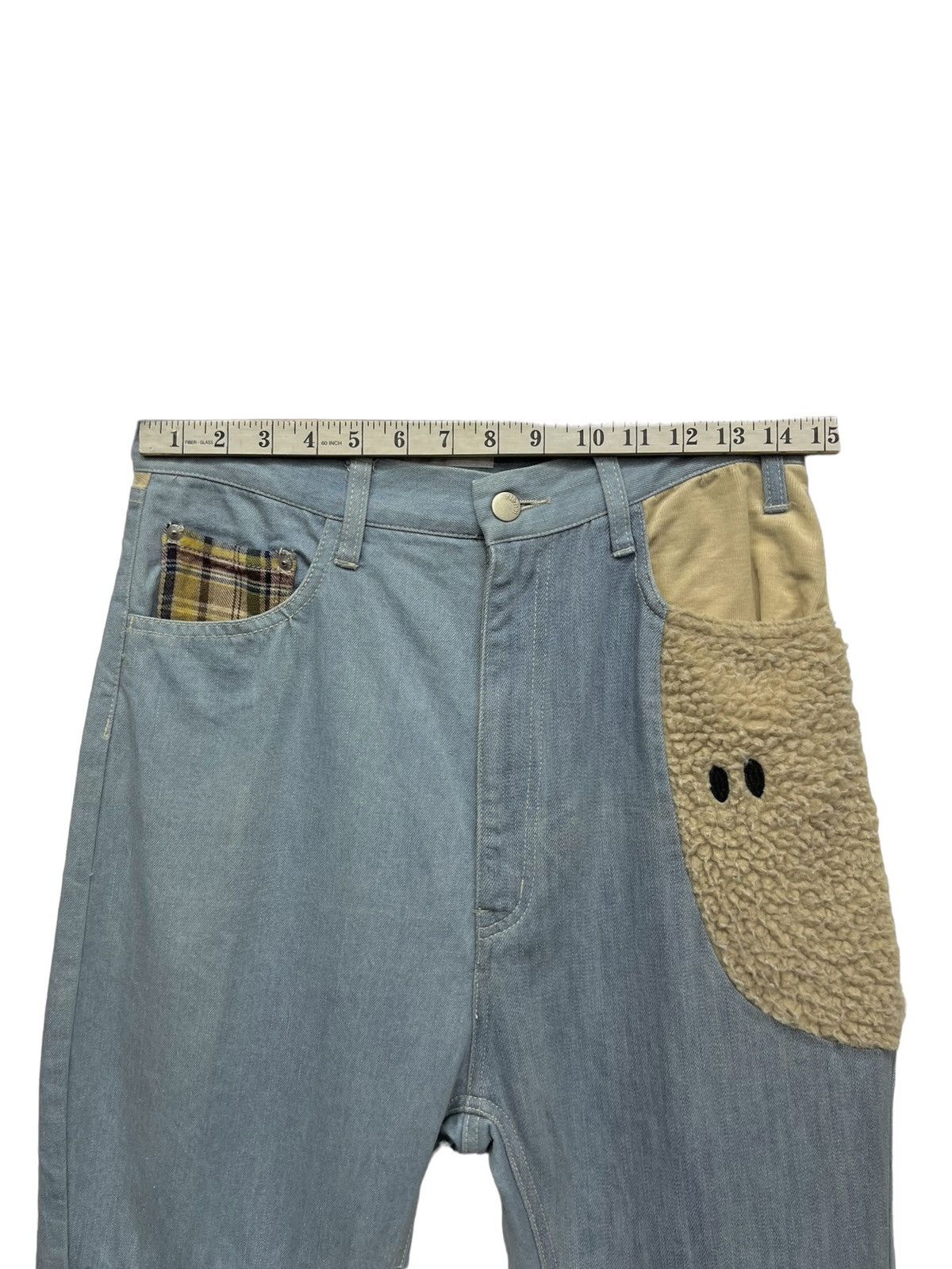 Issey Miyake Vintage Dope Design Ne-net Drop Crotch Cropped Dope Pants Size US 29 - 16 Thumbnail