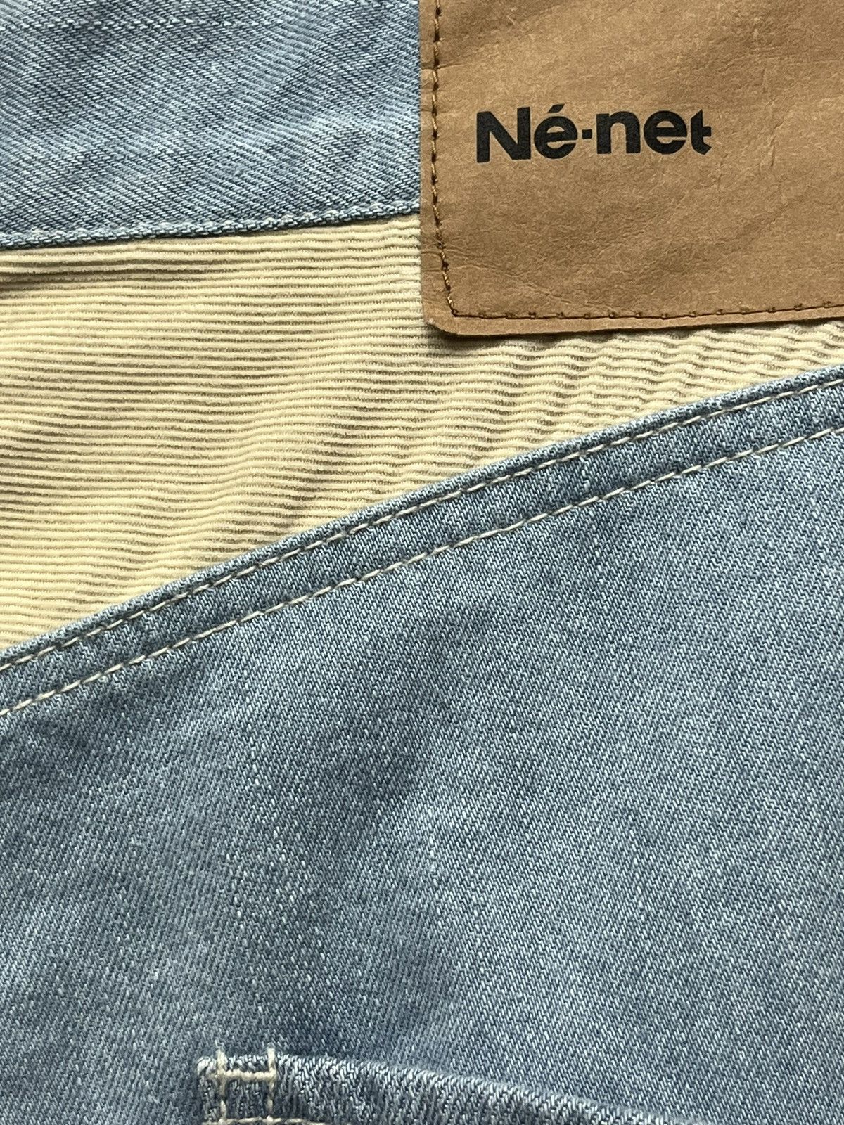 Issey Miyake Vintage Dope Design Ne-net Drop Crotch Cropped Dope Pants Size US 29 - 12 Thumbnail