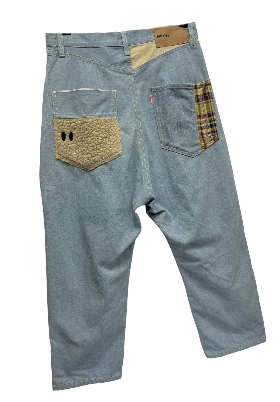 Issey Miyake Vintage Dope Design Ne-net Drop Crotch Cropped Dope Pants Size US 29 - 2 Thumbnail