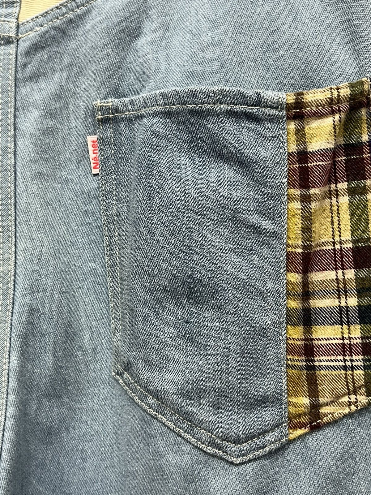 Issey Miyake Vintage Dope Design Ne-net Drop Crotch Cropped Dope Pants Size US 29 - 13 Thumbnail