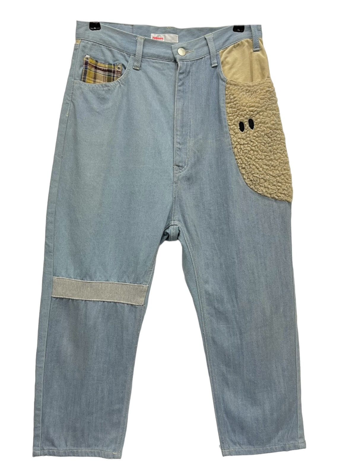 Issey Miyake Vintage Dope Design Ne-net Drop Crotch Cropped Dope Pants Size US 29 - 4 Thumbnail