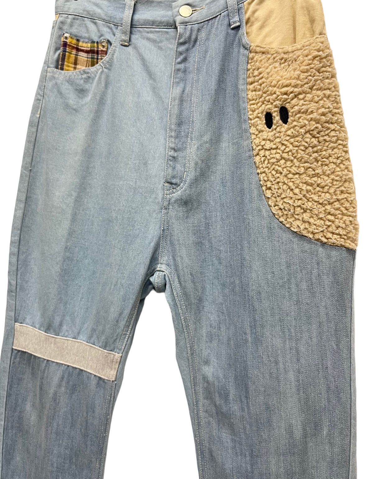 Issey Miyake Vintage Dope Design Ne-net Drop Crotch Cropped Dope Pants Size US 29 - 1 Thumbnail