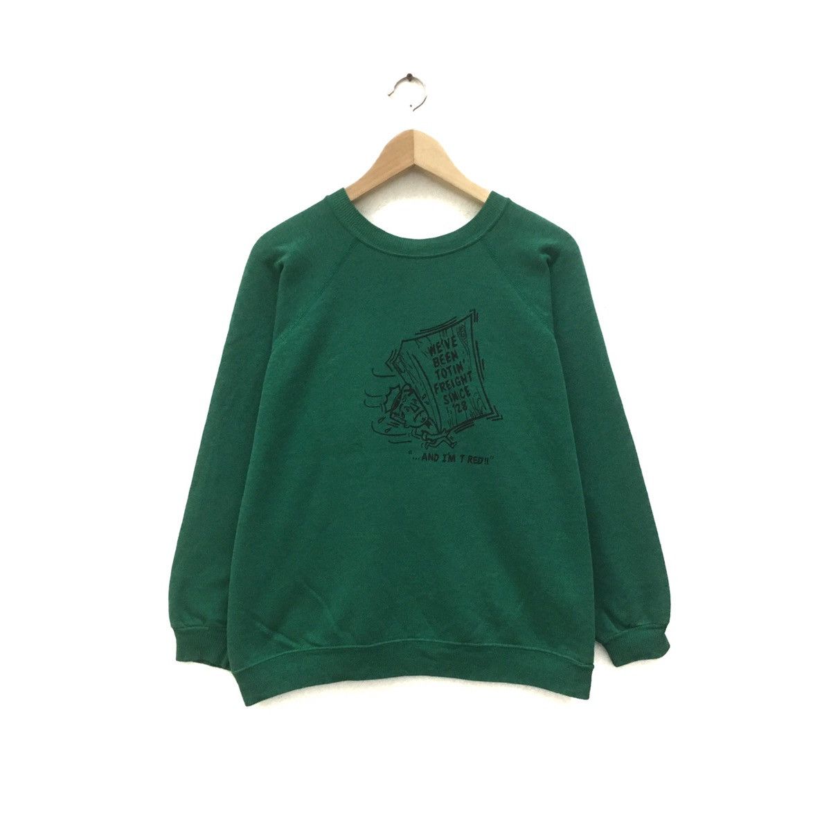 Hanes Vintage 90’s Hanes Sweatshirt Crew Neck Biglogo Spellout Size US M / EU 48-50 / 2 - 1 Thumbnail