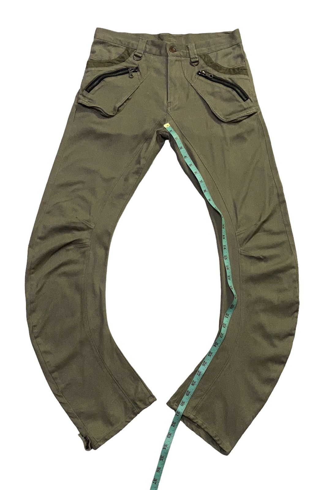 Japanese Brand PPFM Curved Leg Bondage Pants Size US 31 - 7 Thumbnail