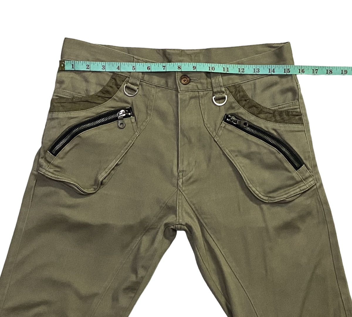Japanese Brand PPFM Curved Leg Bondage Pants Size US 31 - 4 Thumbnail