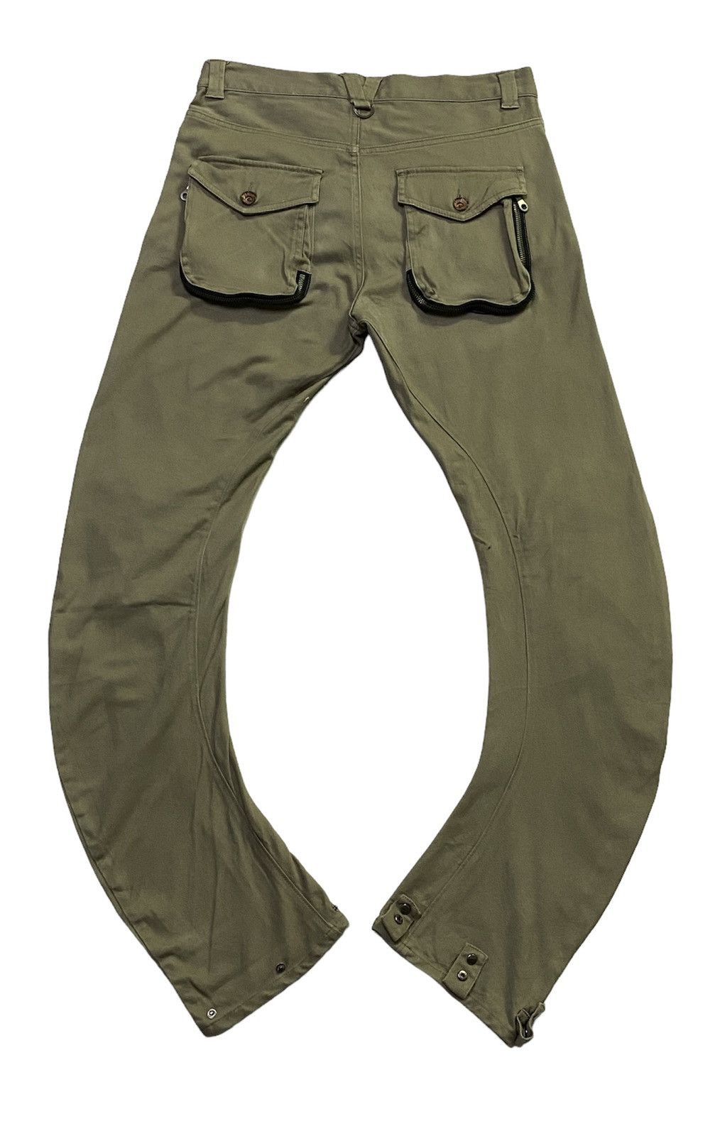 Japanese Brand PPFM Curved Leg Bondage Pants Size US 31 - 3 Thumbnail
