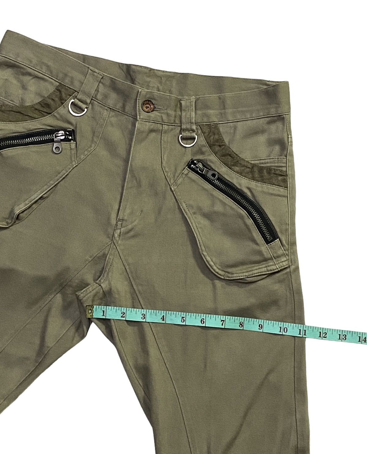 Japanese Brand PPFM Curved Leg Bondage Pants Size US 31 - 8 Thumbnail