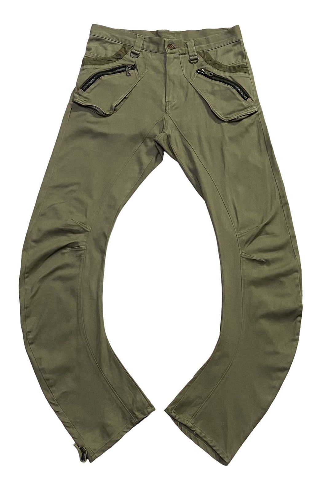 Japanese Brand PPFM Curved Leg Bondage Pants Size US 31 - 2 Thumbnail