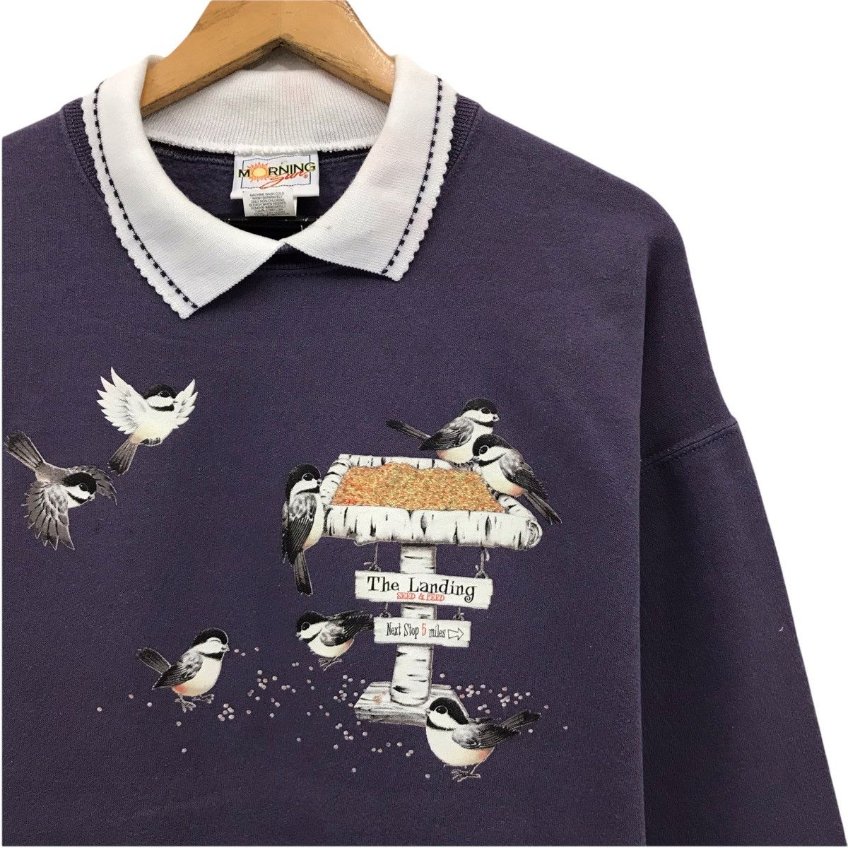 Vintage Vintage Morning Sun Bird Design Art Sweatshirt Size US M / EU 48-50 / 2 - 3 Thumbnail