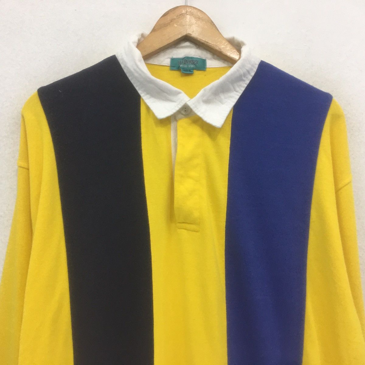 Japanese Brand × Sports Specialties Vintage LEYTON HOUSE LongSleve Sweatshirt Stripes Polo Size US L / EU 52-54 / 3 - 2 Thumbnail