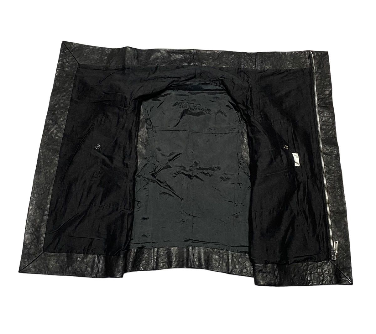 Rick Owens Nice Design‼️Rick Owens RP8713 Black Leather Biker Vest Size US XS / EU 42 / 0 - 22 Thumbnail