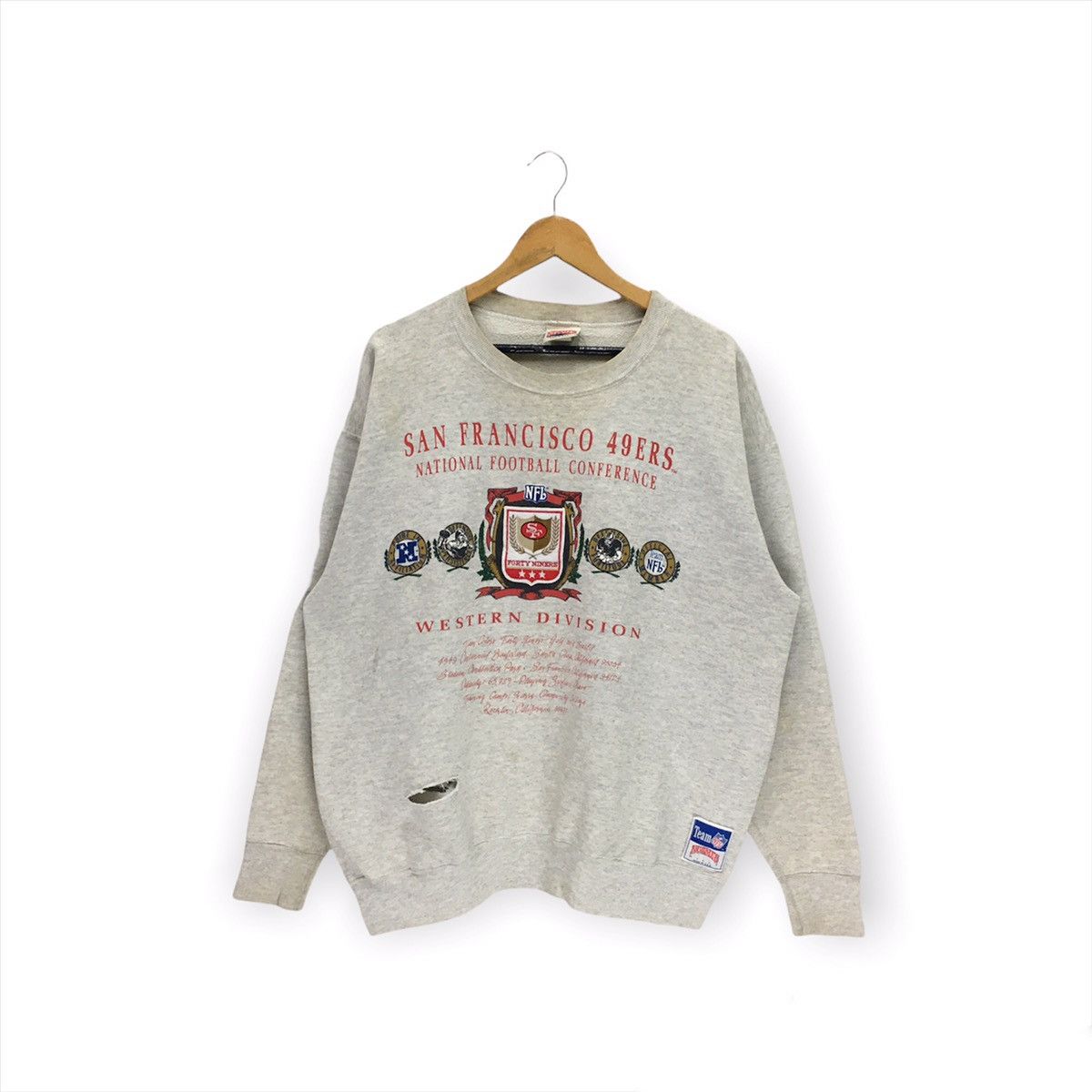 NFL × Vintage Vintage 90s 49ers NFL Football Team Sweatshirt Size US L / EU 52-54 / 3 - 1 Thumbnail
