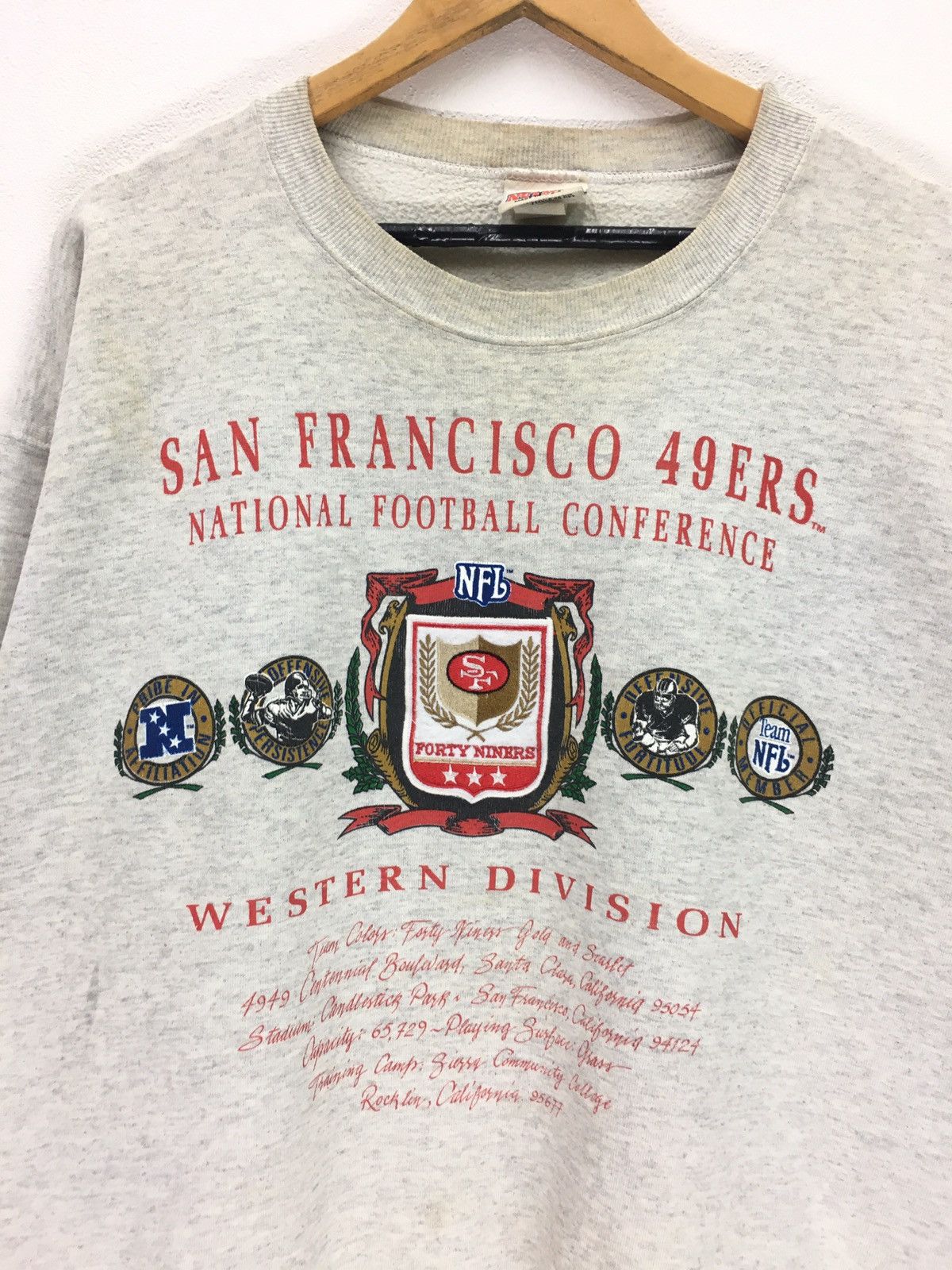 NFL × Vintage Vintage 90s 49ers NFL Football Team Sweatshirt Size US L / EU 52-54 / 3 - 2 Thumbnail