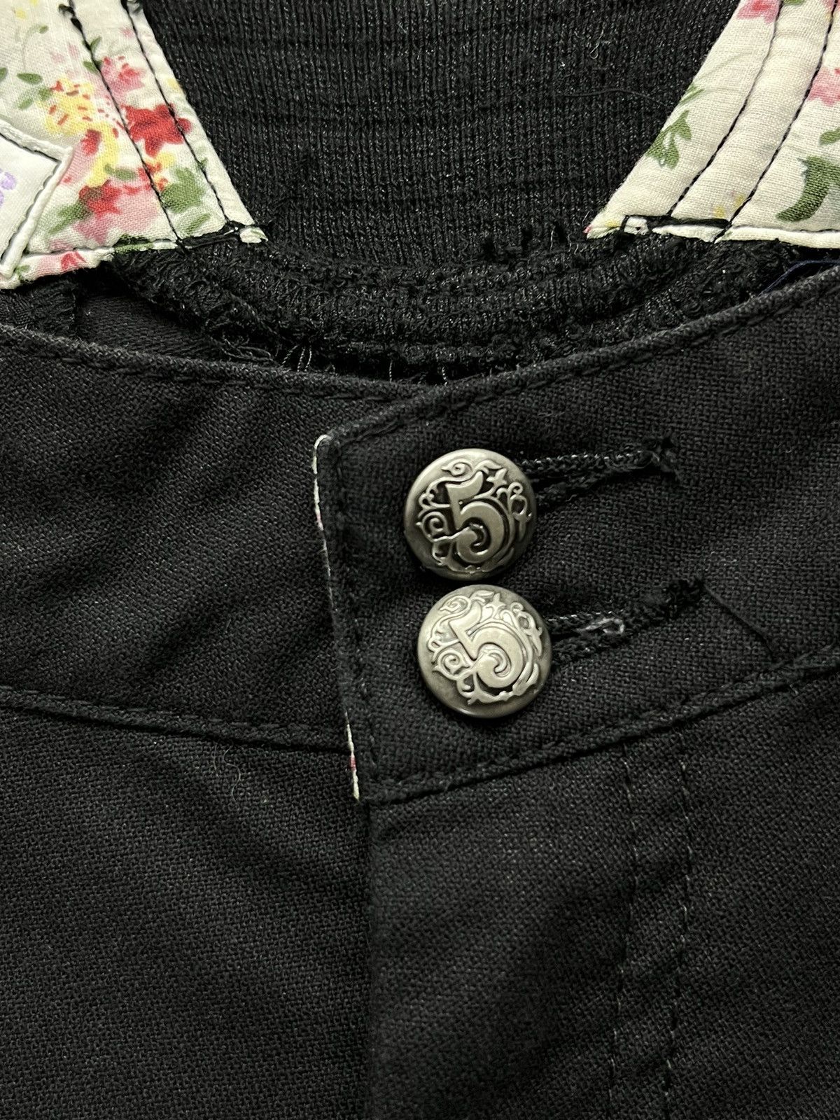 Seditionaries TRIPLE 5 SOUL Bondage Multizipper Tribal Tattoo Zipper Flare Size US 29 - 9 Thumbnail