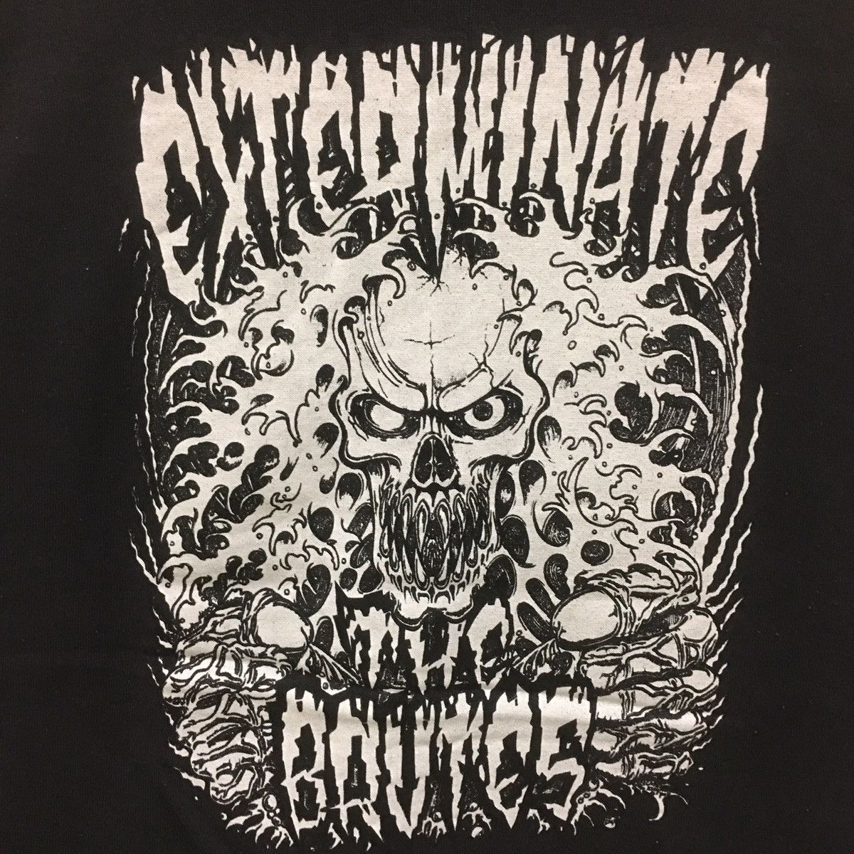 Band Tees × Seditionaries Vintage 90 Hoodie Sweatshirt Biglogo Exterminate The Brutes Size US M / EU 48-50 / 2 - 5 Thumbnail