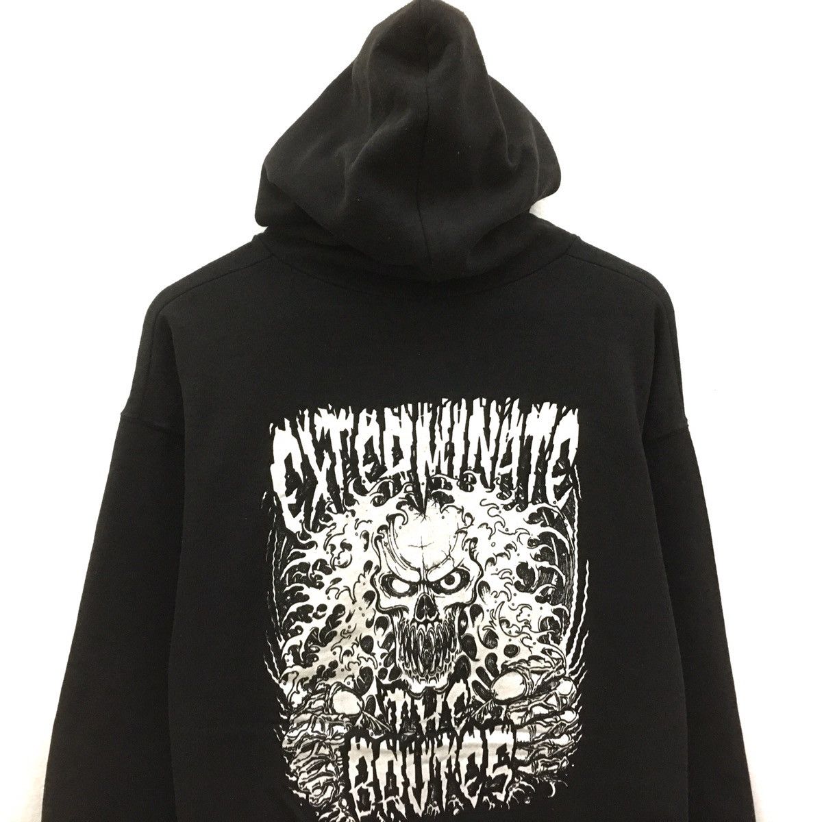 Band Tees × Seditionaries Vintage 90 Hoodie Sweatshirt Biglogo Exterminate The Brutes Size US M / EU 48-50 / 2 - 3 Thumbnail
