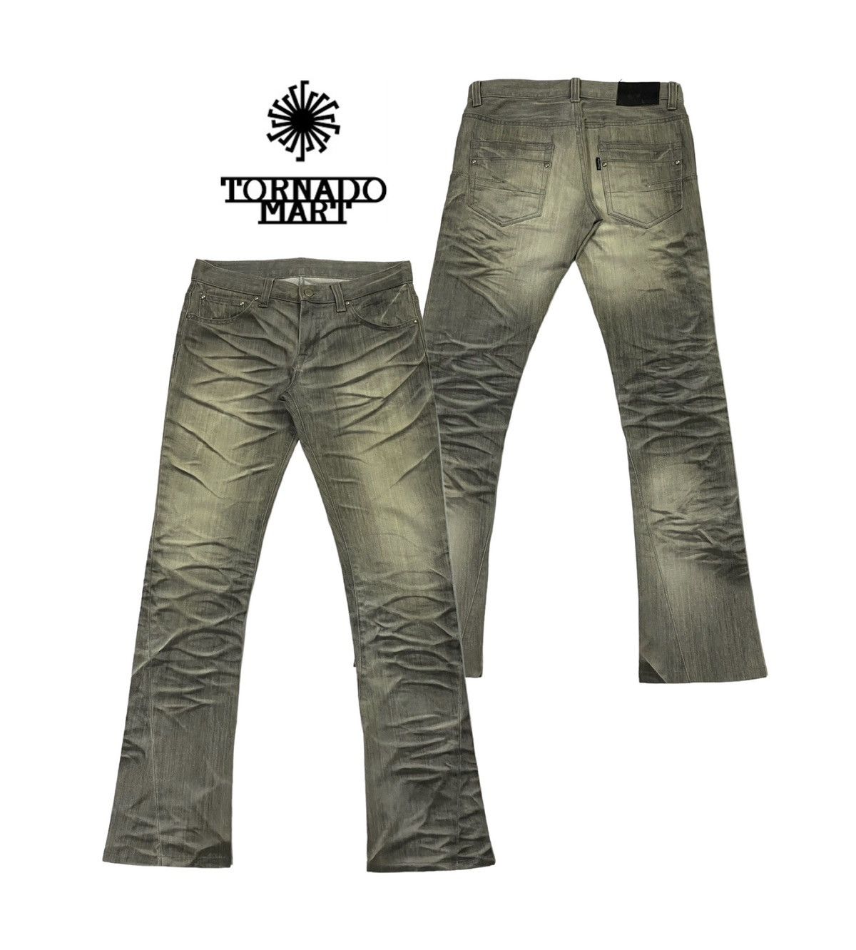 Japanese Brand 💃‼️Tornado Mark Refined Real Clothes Denim Pants Size US 31 - 1 Thumbnail
