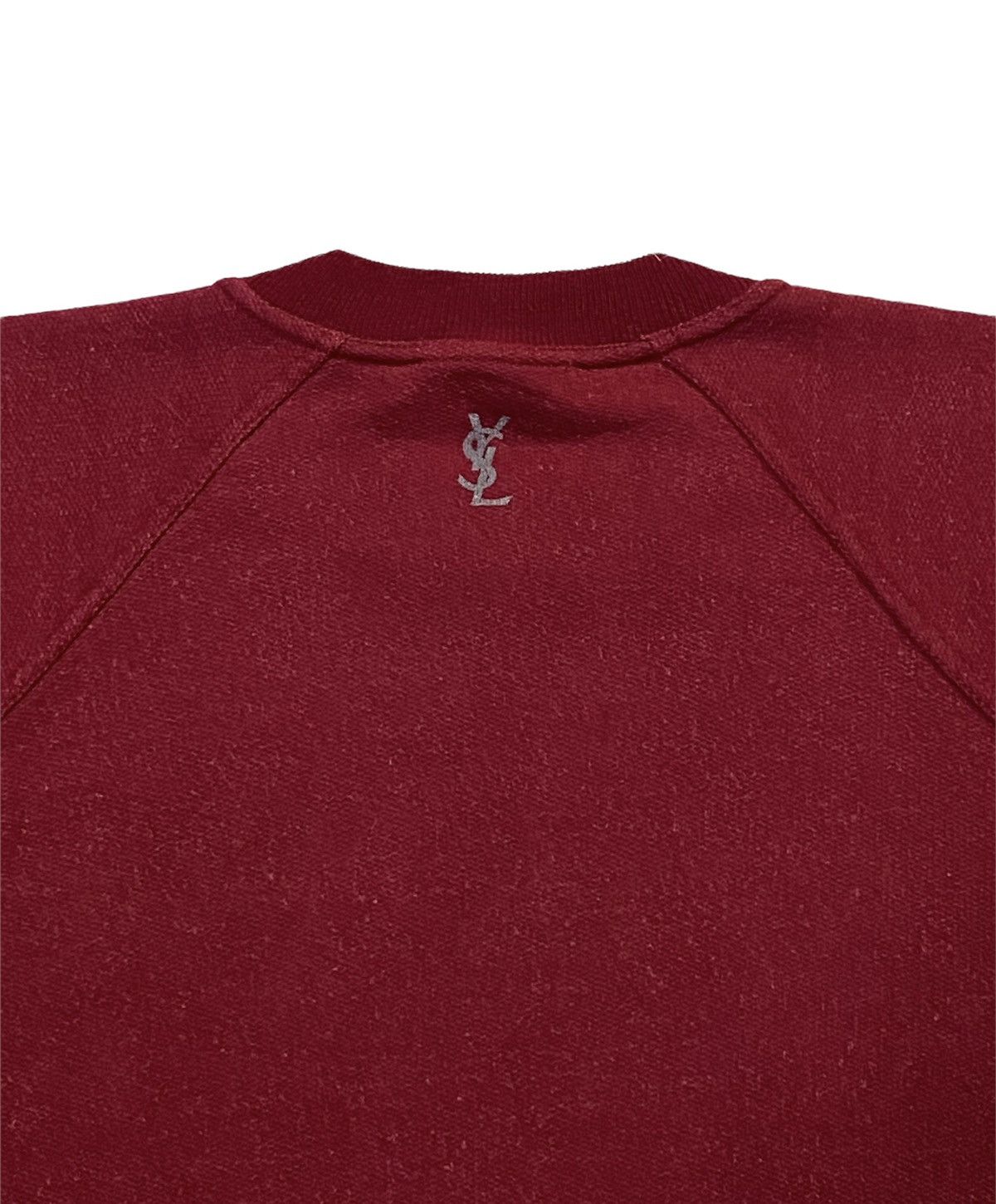 Vintage YVES SAINT LAURENT VINTAGE SWEATSHIRT RED SCRIPT Size US L / EU 52-54 / 3 - 17 Thumbnail