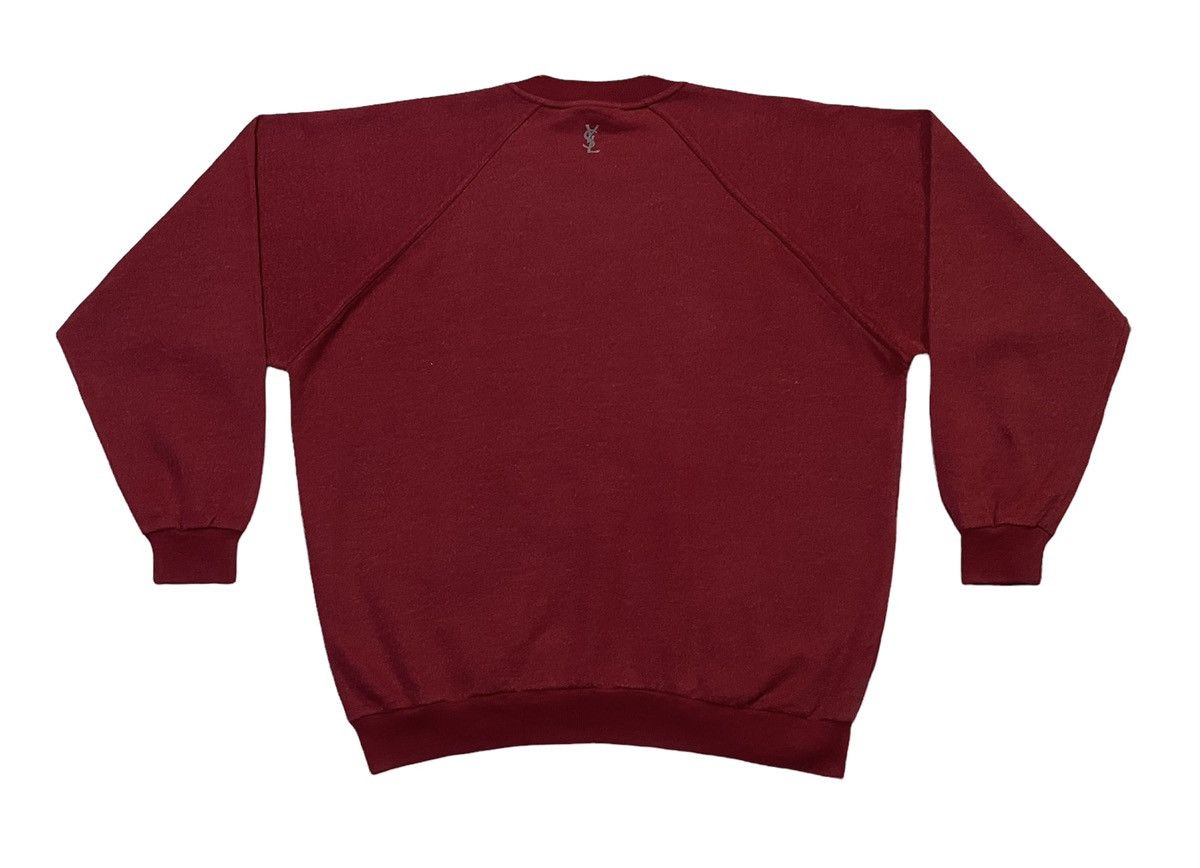 Vintage YVES SAINT LAURENT VINTAGE SWEATSHIRT RED SCRIPT Size US L / EU 52-54 / 3 - 19 Thumbnail