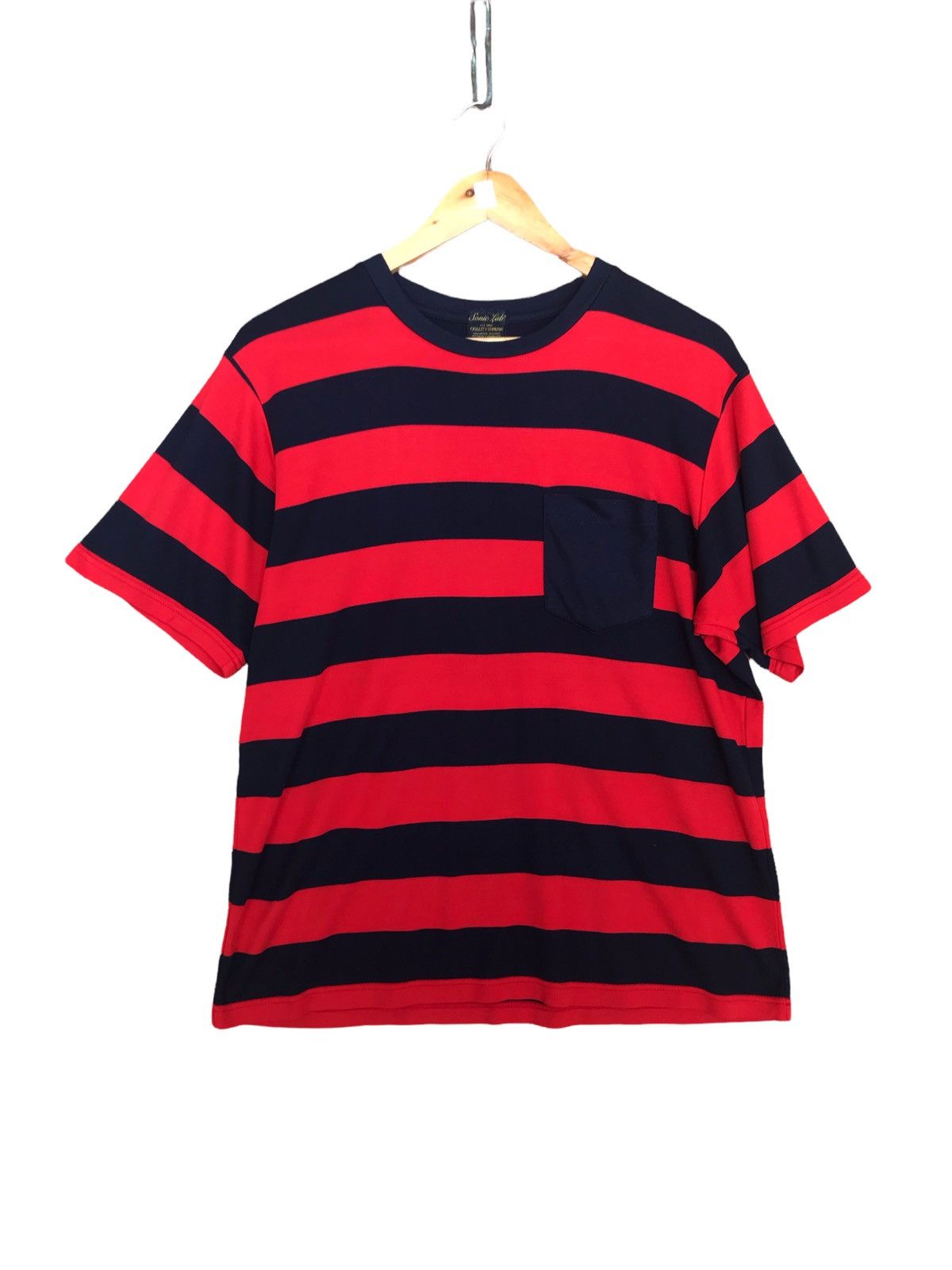 image of Iconic Piece Sonic Lab Border Striped Kurt Cobain, Men's (Size Medium)