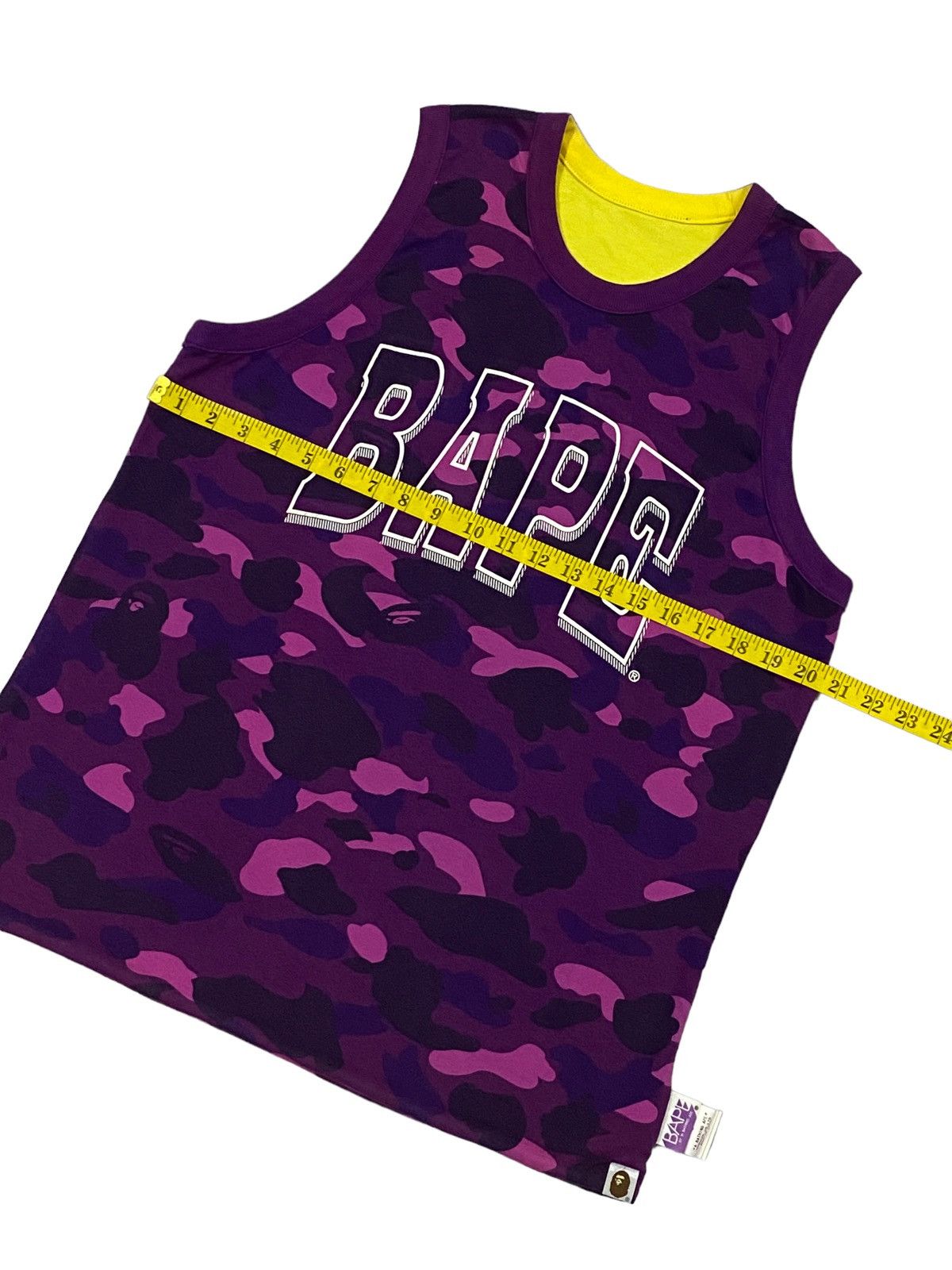 Bape × Nigo A Bathing Ape Reversible Purple Camo Tank Tops Size US M / EU 48-50 / 2 - 6 Thumbnail