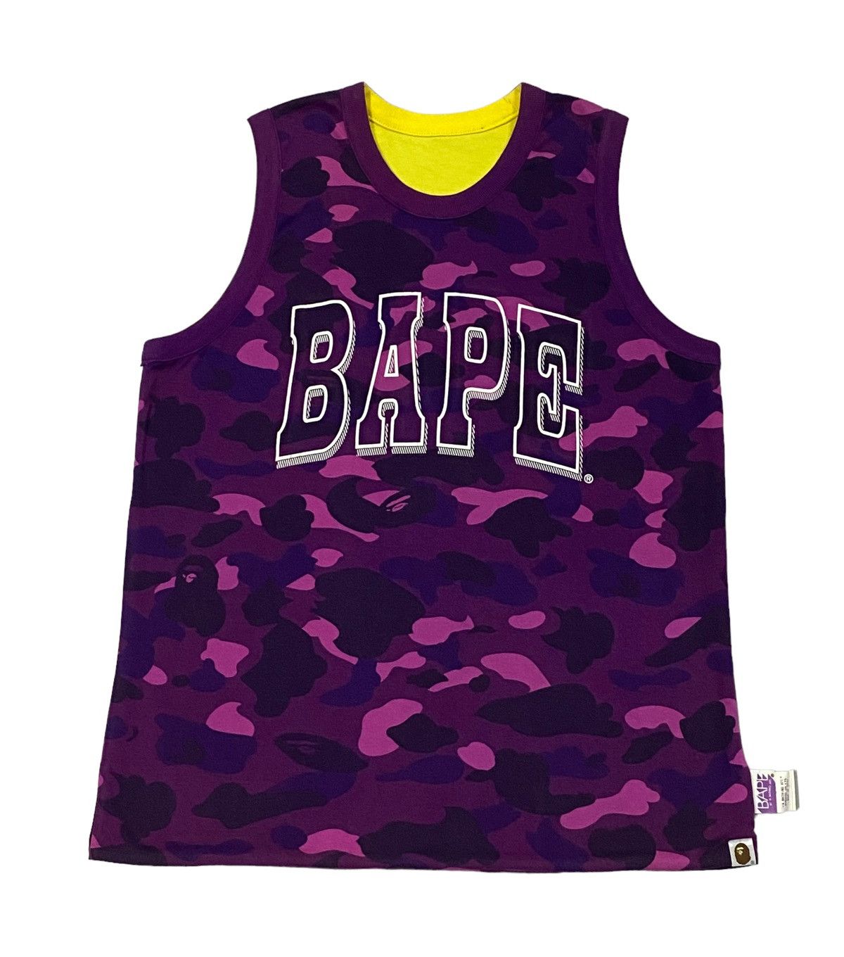 Bape × Nigo A Bathing Ape Reversible Purple Camo Tank Tops Size US M / EU 48-50 / 2 - 2 Thumbnail