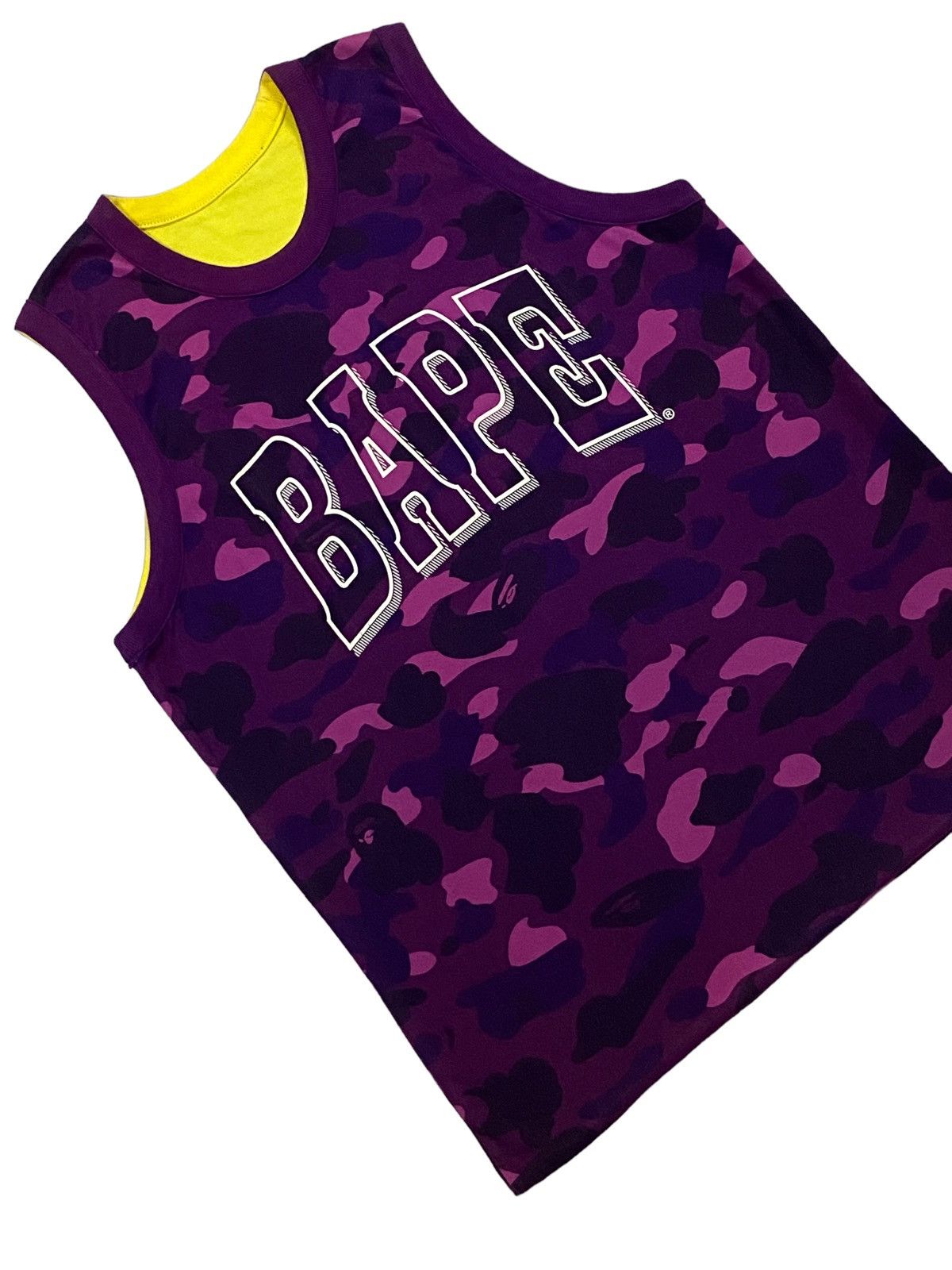 Bape × Nigo A Bathing Ape Reversible Purple Camo Tank Tops Size US M / EU 48-50 / 2 - 16 Thumbnail