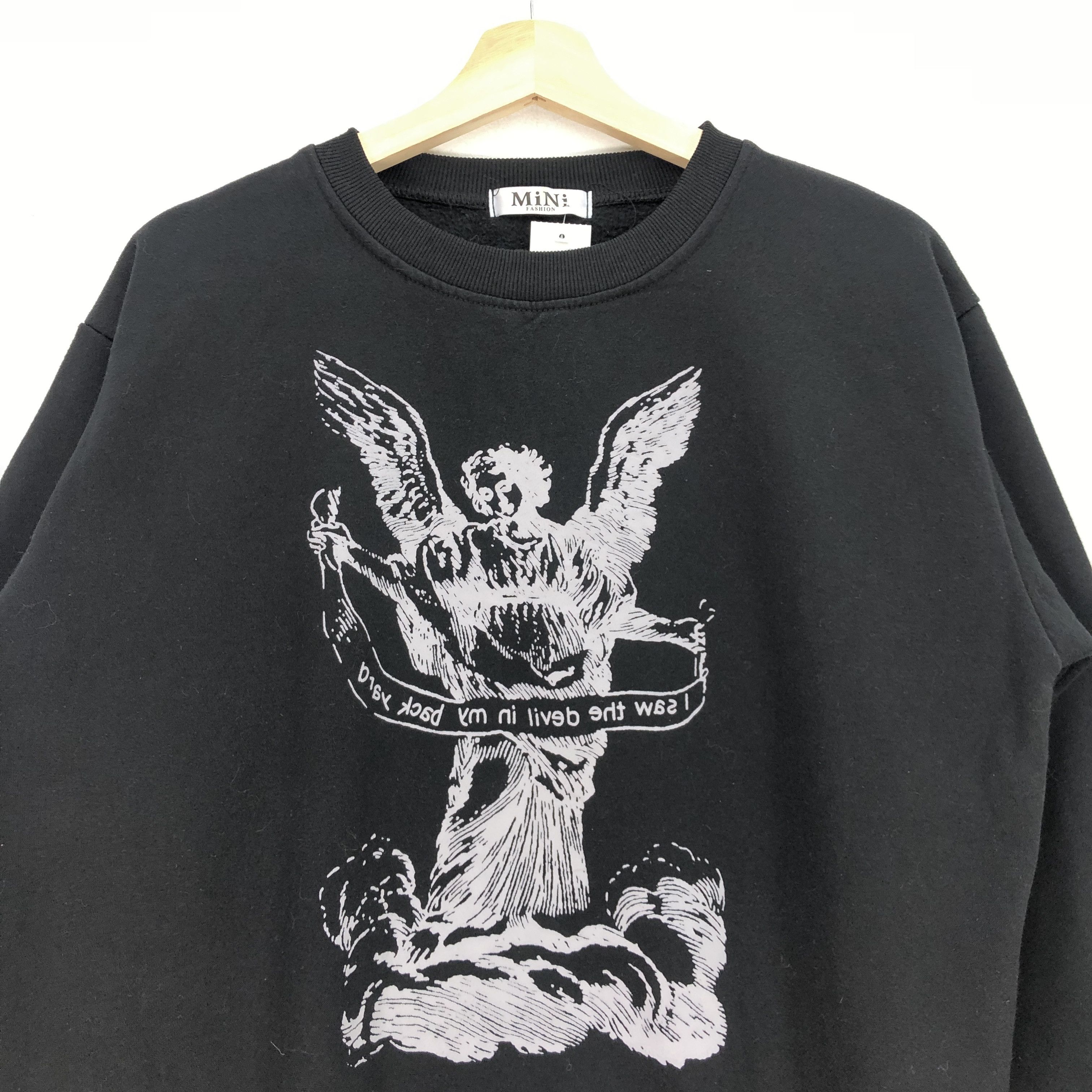 If Six Was Nine × Japanese Brand × Vintage Devil Jesus In Backyard Sweatshirt Sweater Crewneck Jumper Size US L / EU 52-54 / 3 - 3 Thumbnail