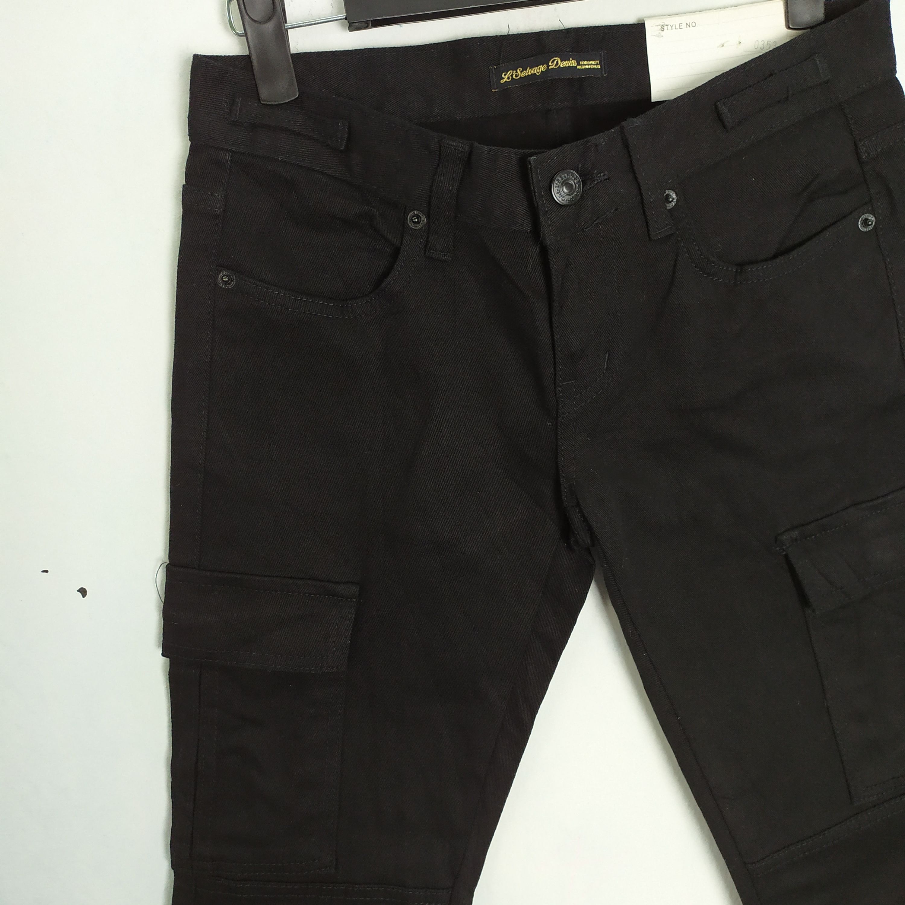 Japanese Brand L' SALVAGE DENIM CARGO PANTS SKINNY STYLE Size US 28 / EU 44 - 5 Thumbnail