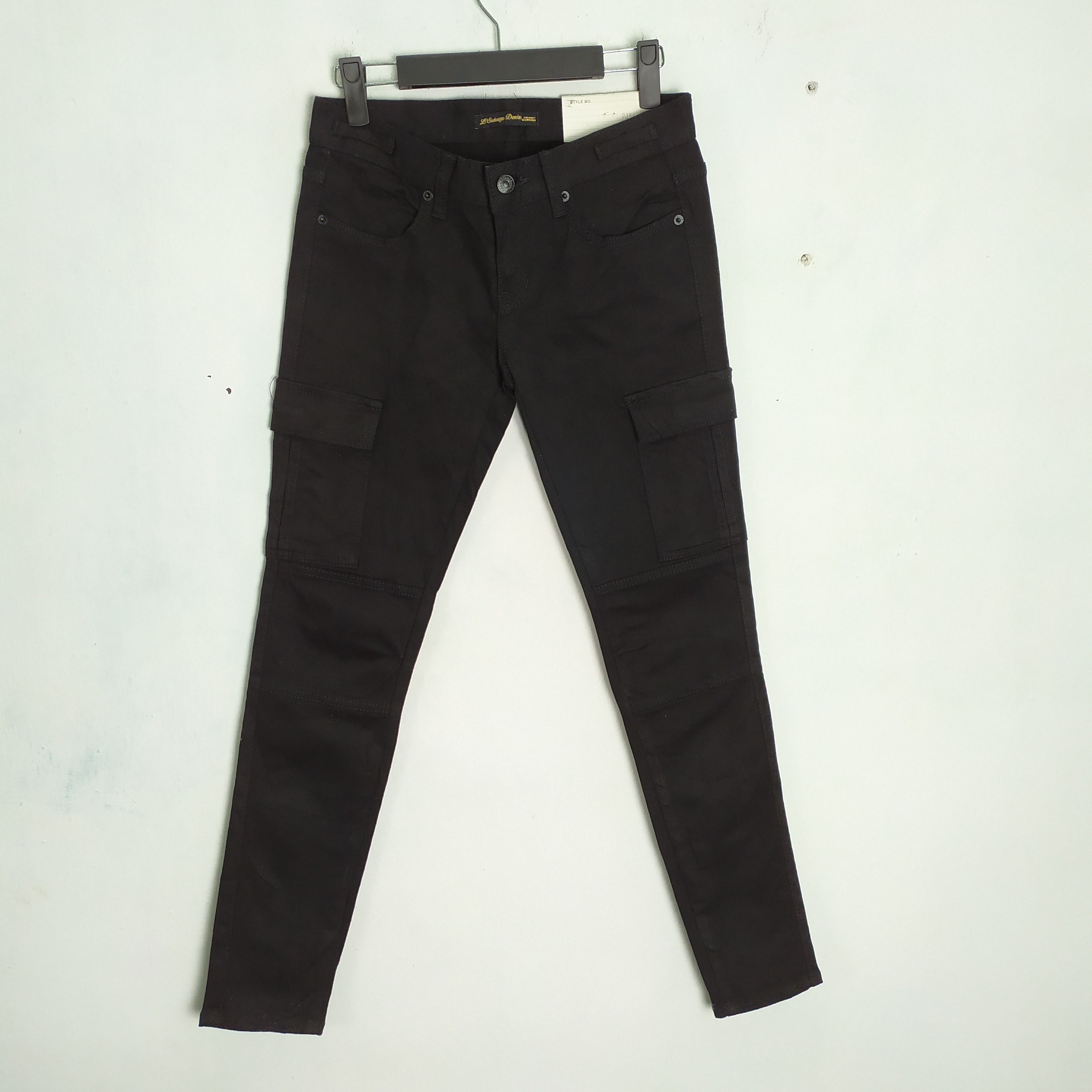 Japanese Brand L' SALVAGE DENIM CARGO PANTS SKINNY STYLE Size US 28 / EU 44 - 1 Thumbnail