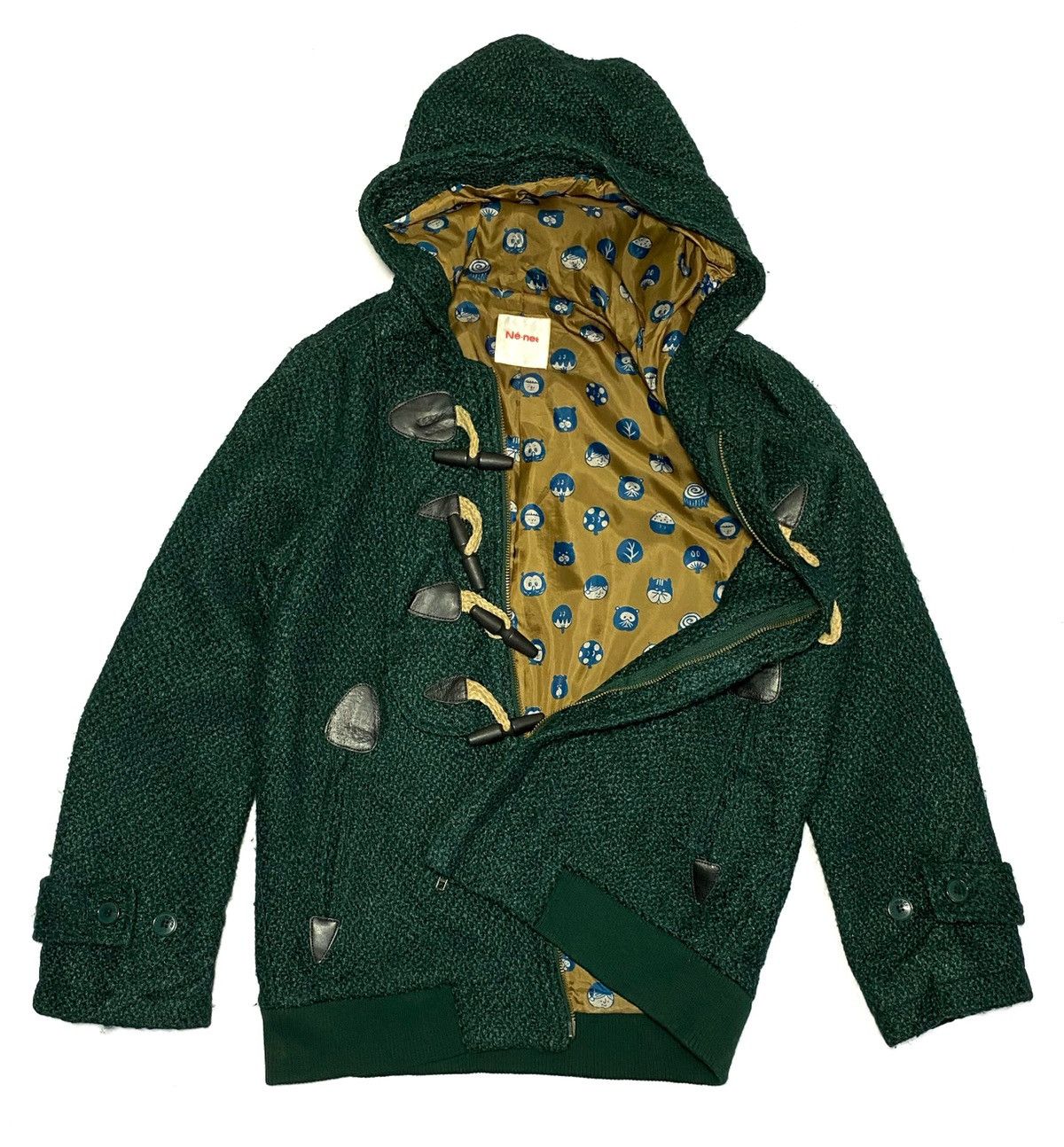 Issey Miyake Issey Miyake Designers Ne-Net Wool Hoodie Duffle Jacket Size US S / EU 44-46 / 1 - 2 Thumbnail