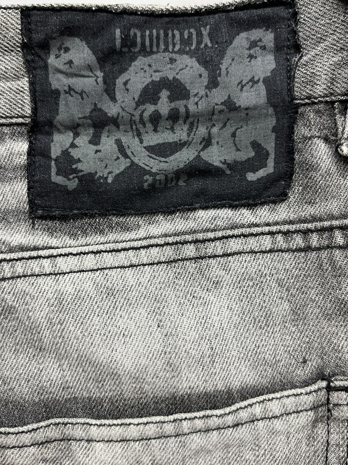Japanese Brand ACID WASH FLARE🔥LOWBOX Japanese Brand Punk Distressed Denim Size US 32 / EU 48 - 11 Thumbnail