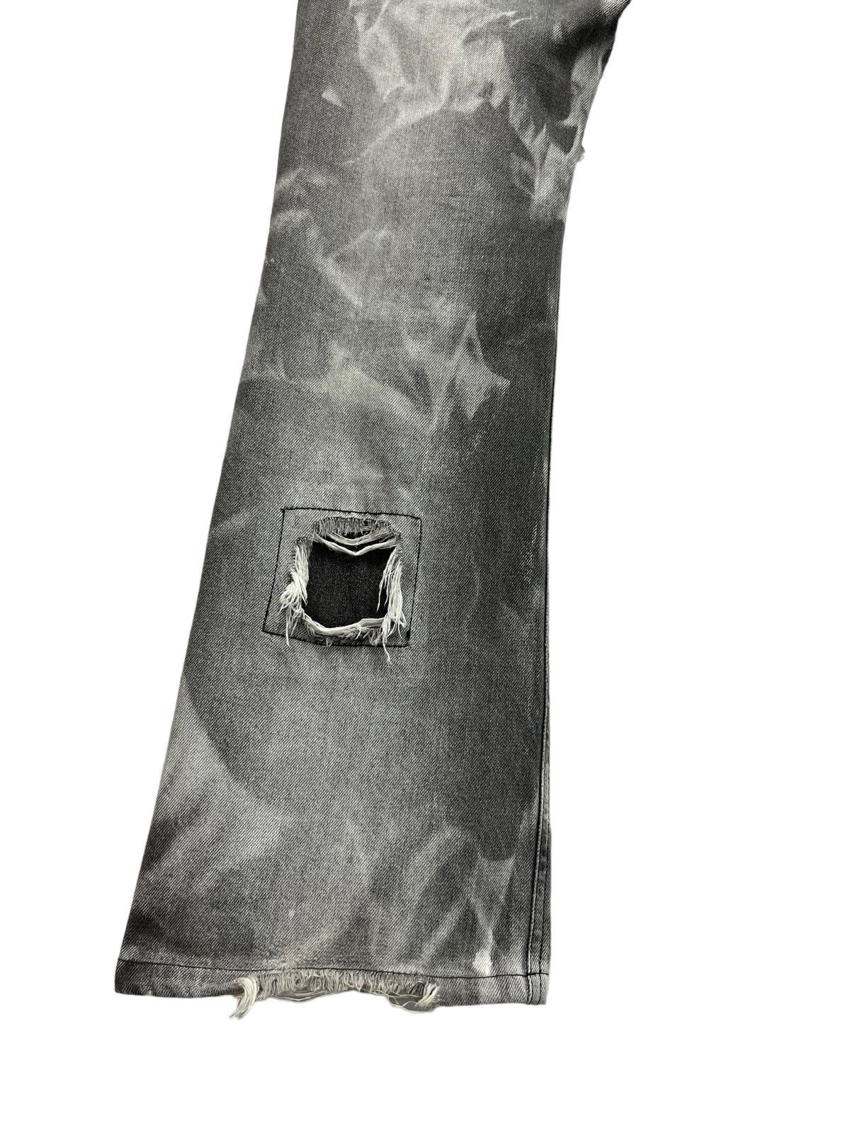 Japanese Brand ACID WASH FLARE🔥LOWBOX Japanese Brand Punk Distressed Denim Size US 32 / EU 48 - 9 Thumbnail