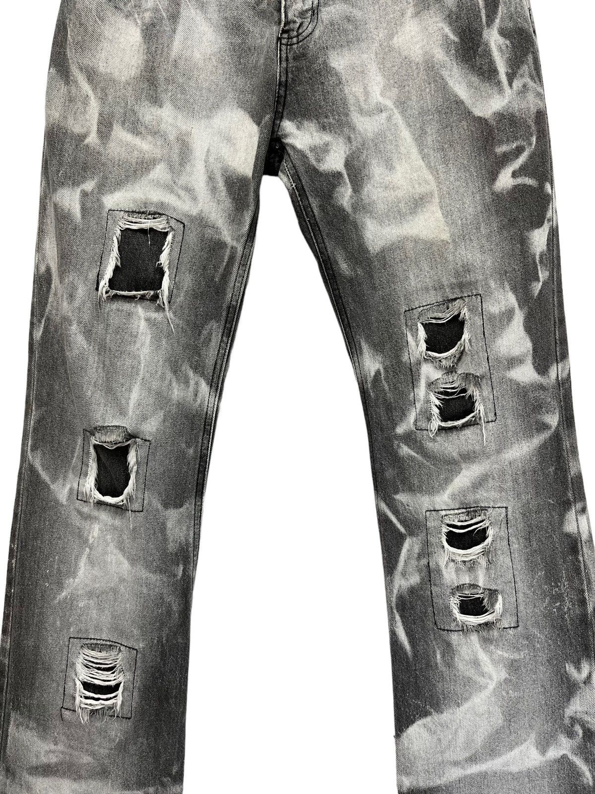 Japanese Brand ACID WASH FLARE🔥LOWBOX Japanese Brand Punk Distressed Denim Size US 32 / EU 48 - 4 Thumbnail