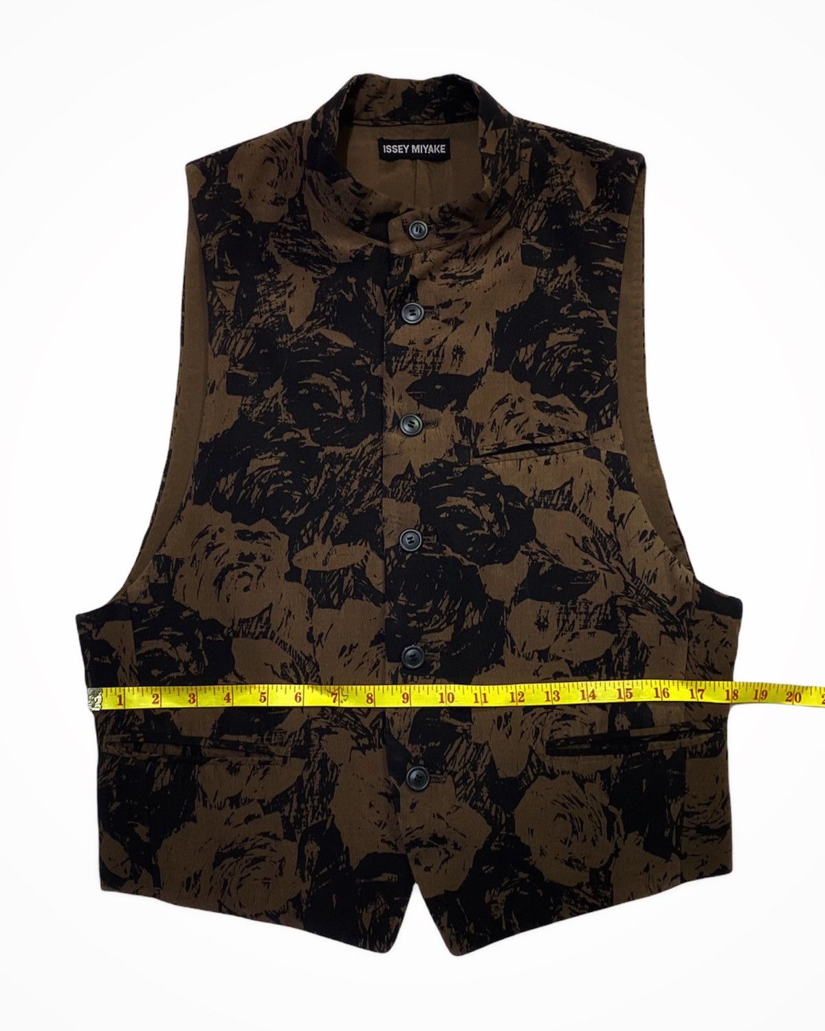 Issey Miyake 🔥RARE🔥VINTAGE ISSEY MIYAKE FLORAL PRINT BUTTONED VEST Size US M / EU 48-50 / 2 - 3 Thumbnail
