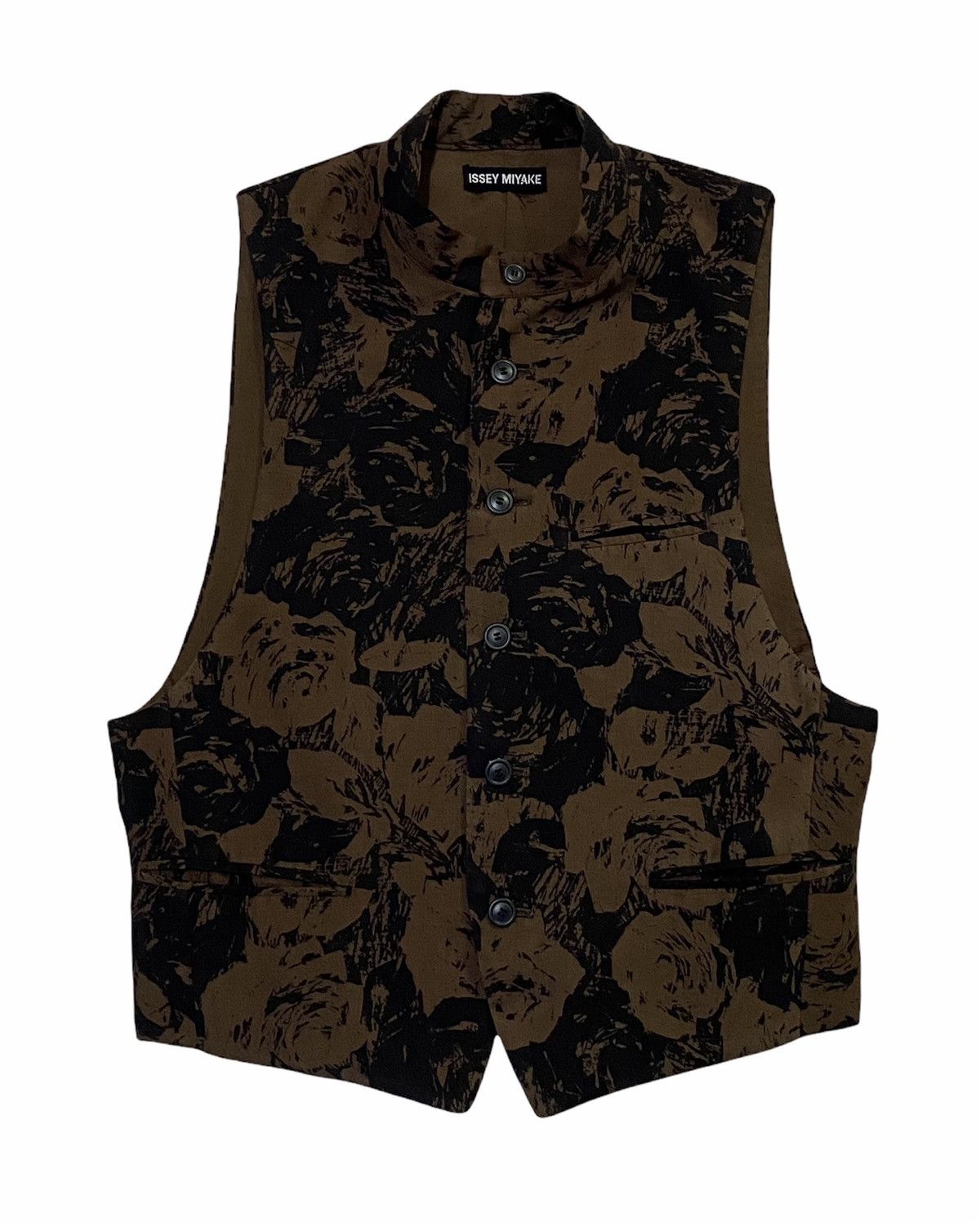 Issey Miyake 🔥RARE🔥VINTAGE ISSEY MIYAKE FLORAL PRINT BUTTONED VEST Size US M / EU 48-50 / 2 - 1 Thumbnail