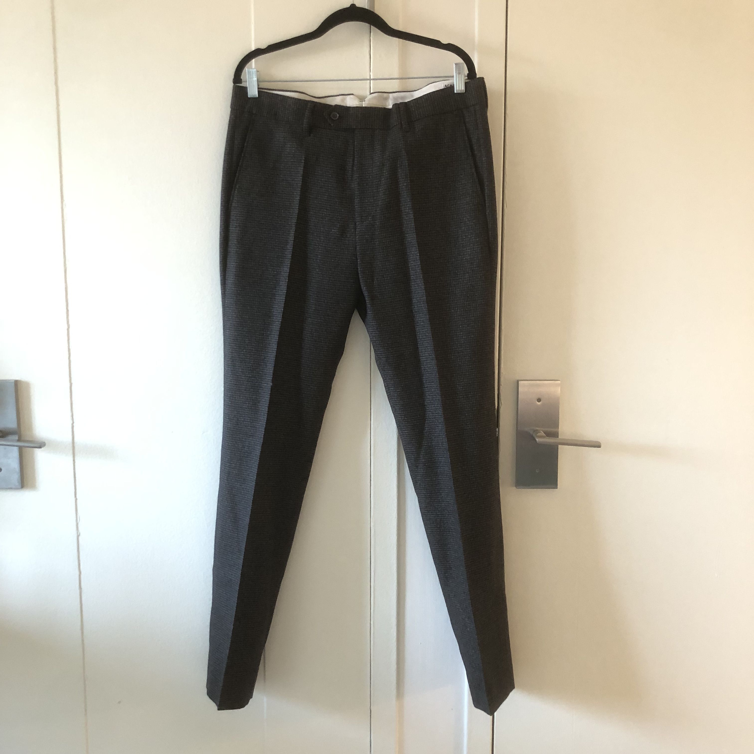 Acne Studios Acne Studios Houndstooth Wool Trousers Size US 36 / EU 52 - 1 Thumbnail