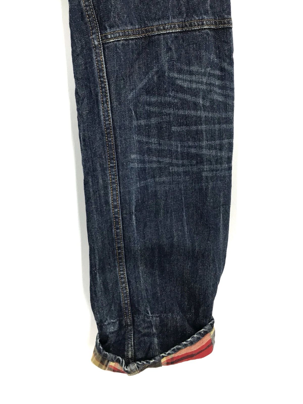Comme des Garcons × Undercover Dominate Japan Checkered Double Waist Denim Jeans Size US 29 - 8 Thumbnail