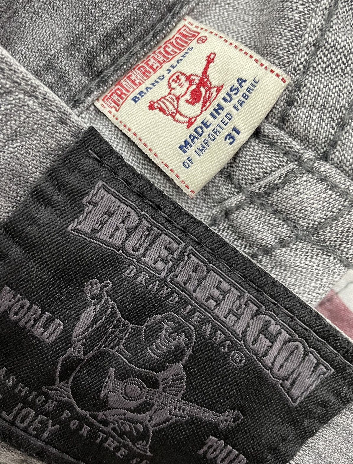 True Religion × Vintage 🔥FYE💥90's TRUE RELIGION Joey Flared Denim Pants Size US 31 - 8 Thumbnail