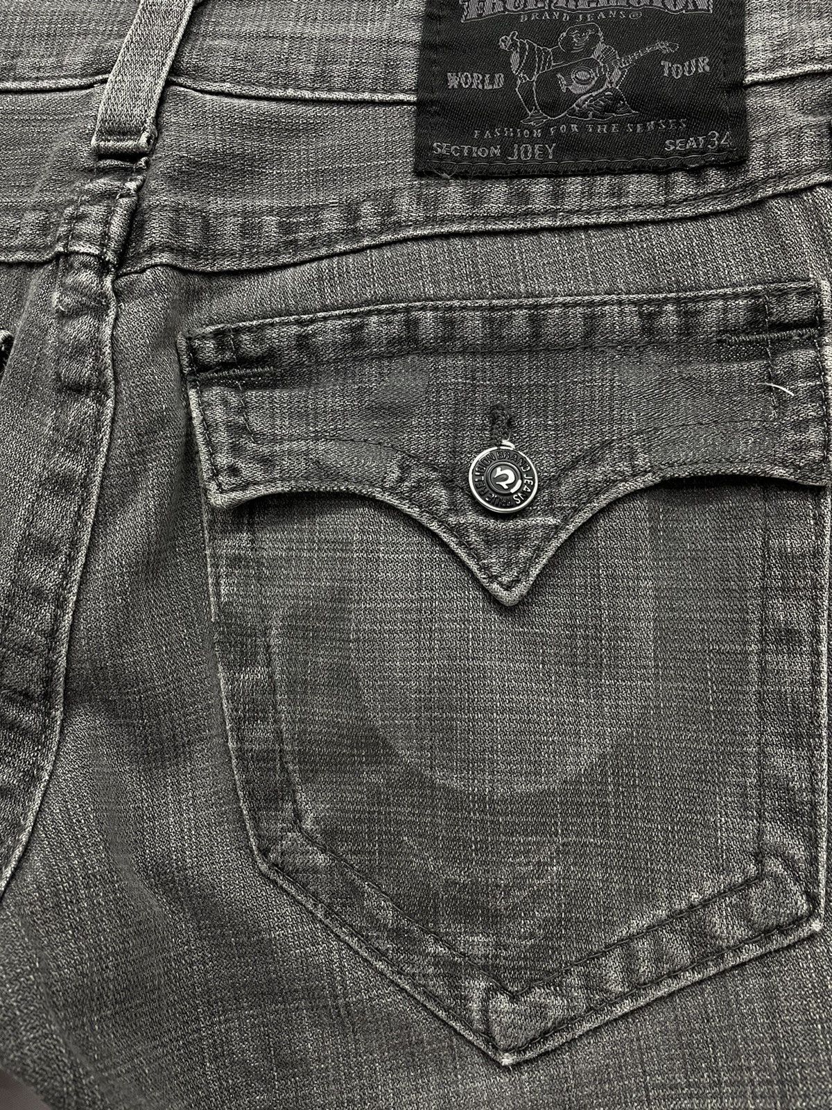 True Religion × Vintage 🔥FYE💥90's TRUE RELIGION Joey Flared Denim Pants Size US 31 - 6 Thumbnail