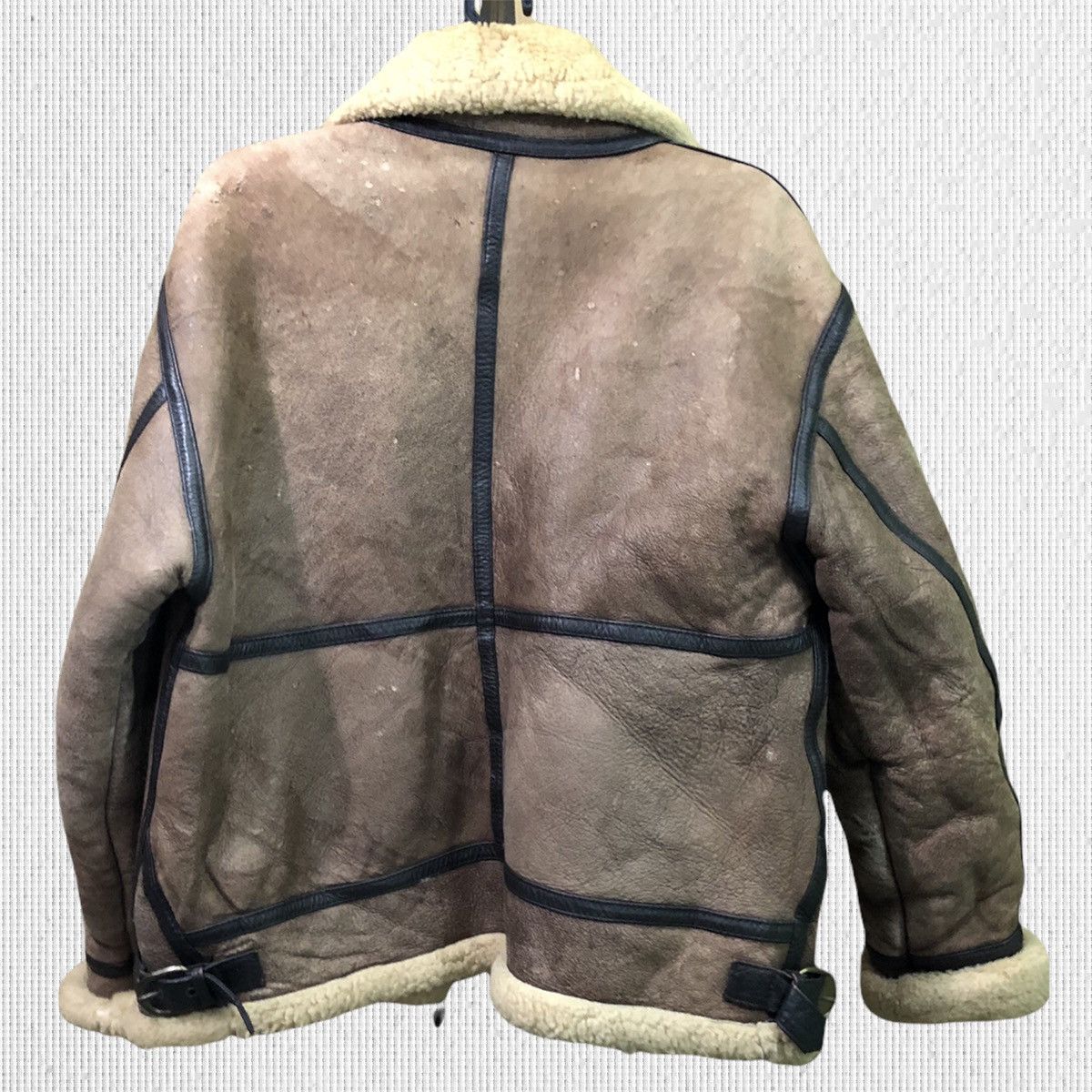 Genuine Leather Vintage LORDANTHONY Wool Leather Jacket Size US M / EU 48-50 / 2 - 2 Thumbnail