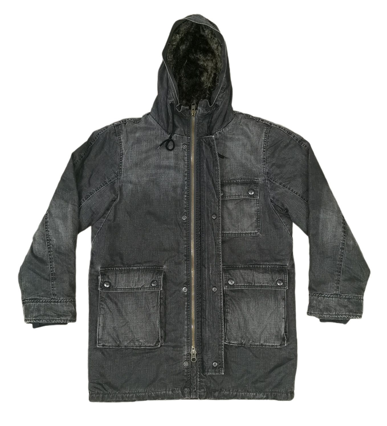 Johnbull John Bull Shearling Distressed Parka Heavy Jacket Size US M / EU 48-50 / 2 - 7 Thumbnail