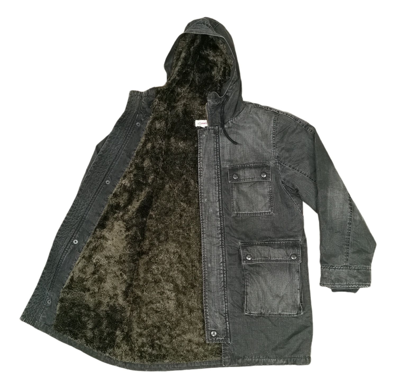 Johnbull John Bull Shearling Distressed Parka Heavy Jacket Size US M / EU 48-50 / 2 - 8 Thumbnail
