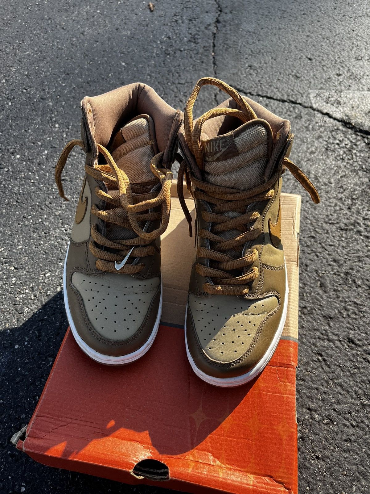 Nike Dunk High | Maple-Taupe-White Size US 8.5 / EU 41-42 - 2 Thumbnail
