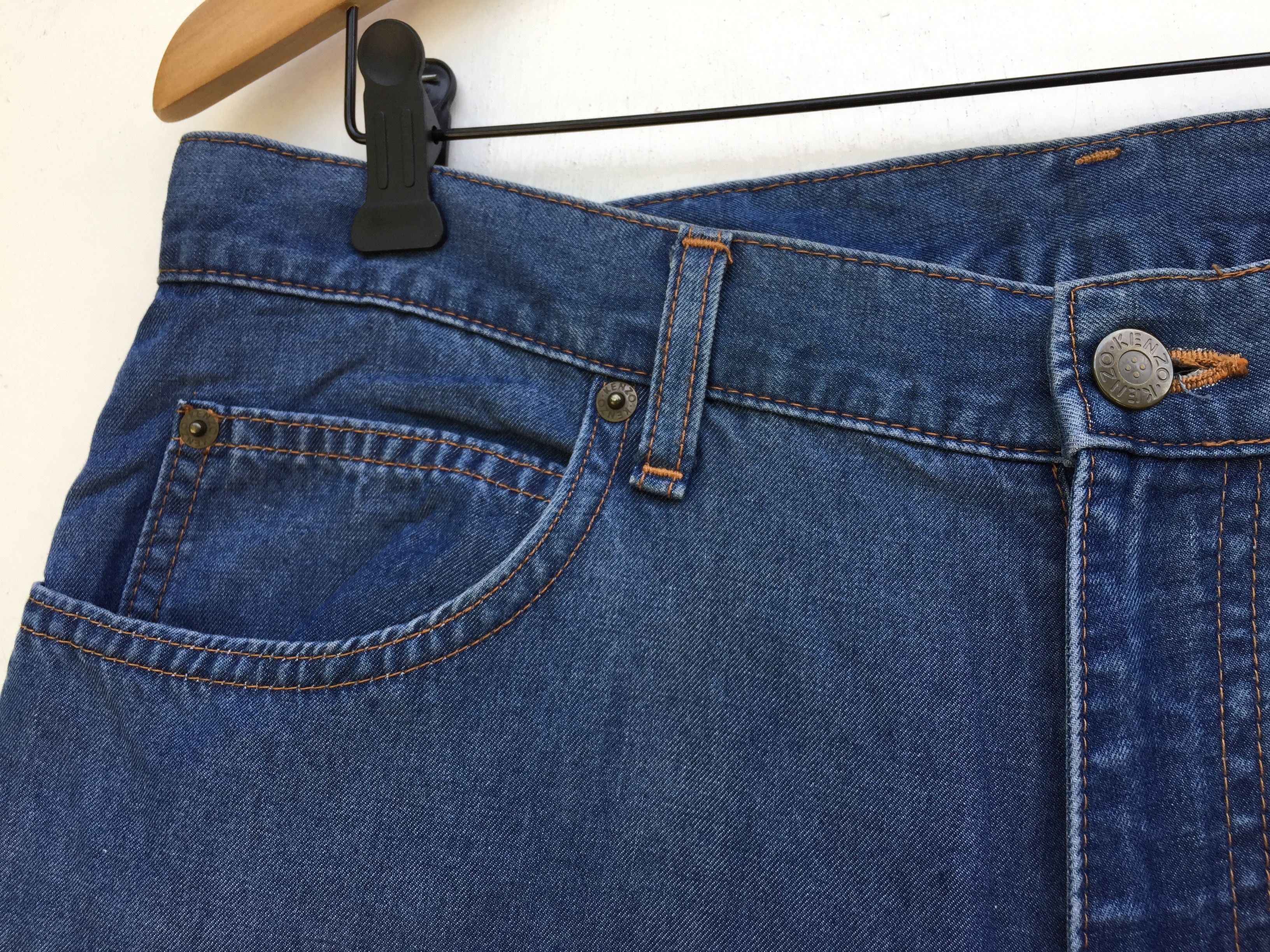 Kenzo Vintage 90s Kenzo Jeans Floral Denim Pants Size US 34 / EU 50 - 13 Thumbnail